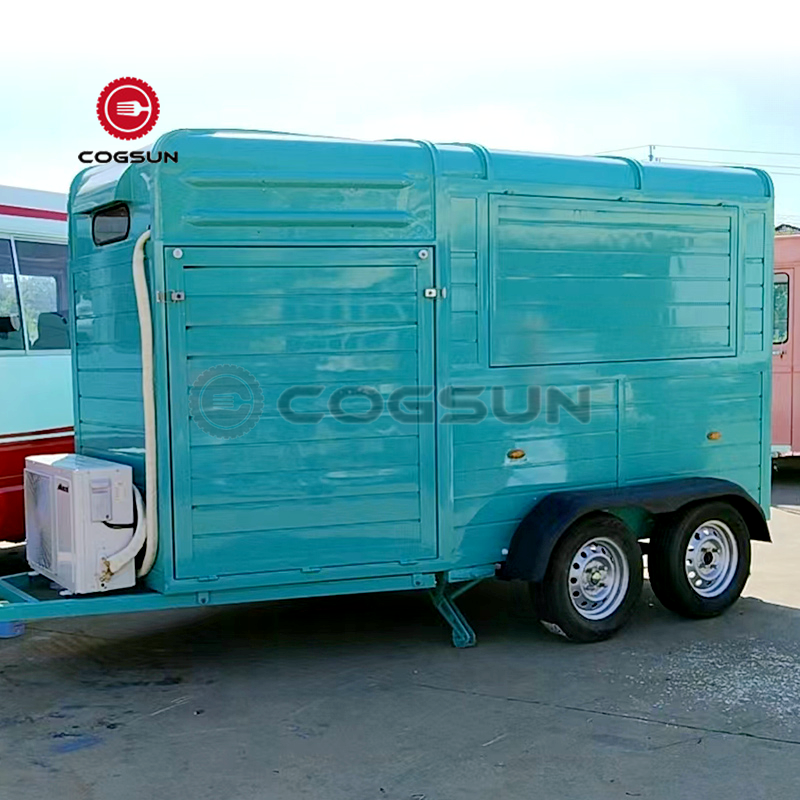 2024 New Design Vintage Concession Coffee Carts Mobile Food Horse Bar Trailer with Full Equipment