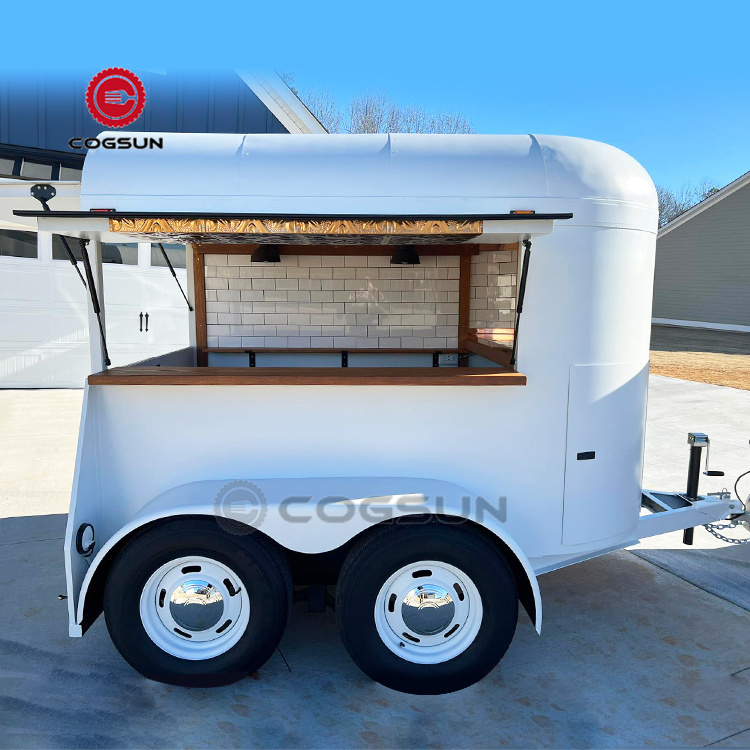 Cogsun Food Truck Mobile Bar Kitchen Ice Cream Cart Customized Mobile Restaurant Turkey Products Stainless Steel Mini Restaurant