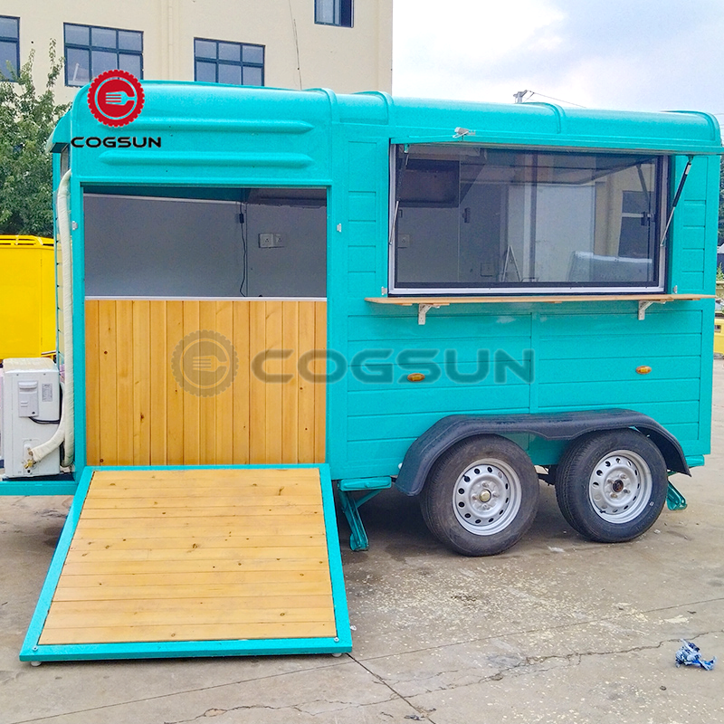 2024 New Design Vintage Concession Coffee Carts Mobile Food Horse Bar Trailer with Full Equipment