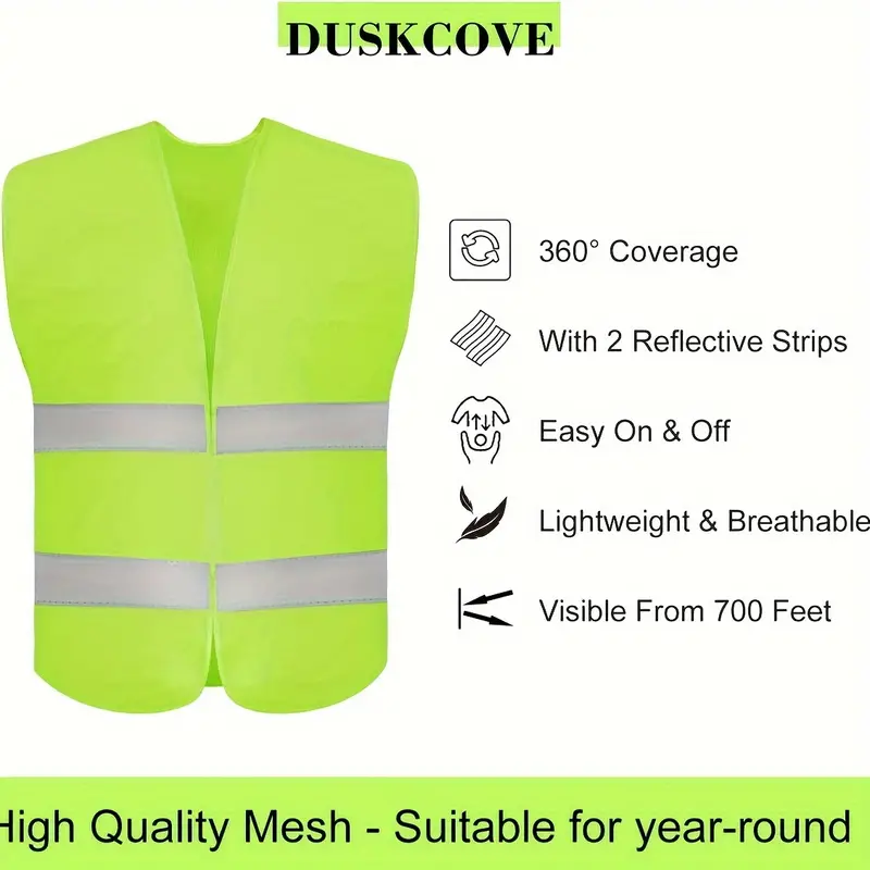 Custom Logo High Visibility Warehouse Construction Sites Sanitation Reflective Vests Clothing Men's And Women's Safety Tops