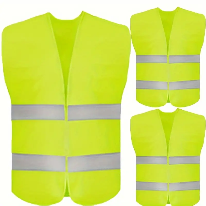 Custom Logo High Visibility Warehouse Construction Sites Sanitation Reflective Vests Clothing Men's And Women's Safety Tops