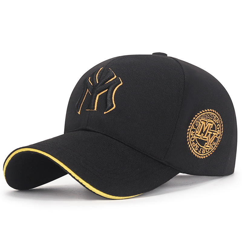 New Trendy Embroidered Baseball Caps Men Women Couples-Casual Adjustable Sun Protection Peaked Hats Dot Parties Youth Students