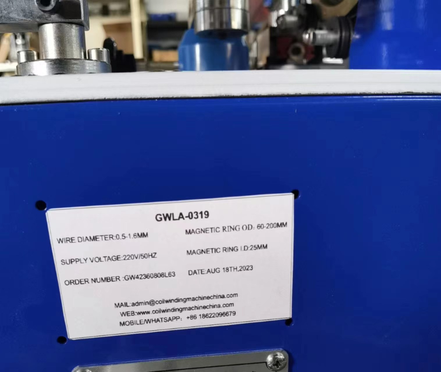 GWL-0519 Toroid transformer  coil winding machine with copper wire for inductor and choke