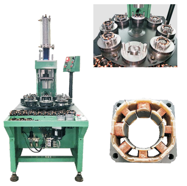 Semi Automatic Single Station Rotor Rough Turning Electric Motor Stator Coil Winding Machine for Outer Winding Stator Pressing