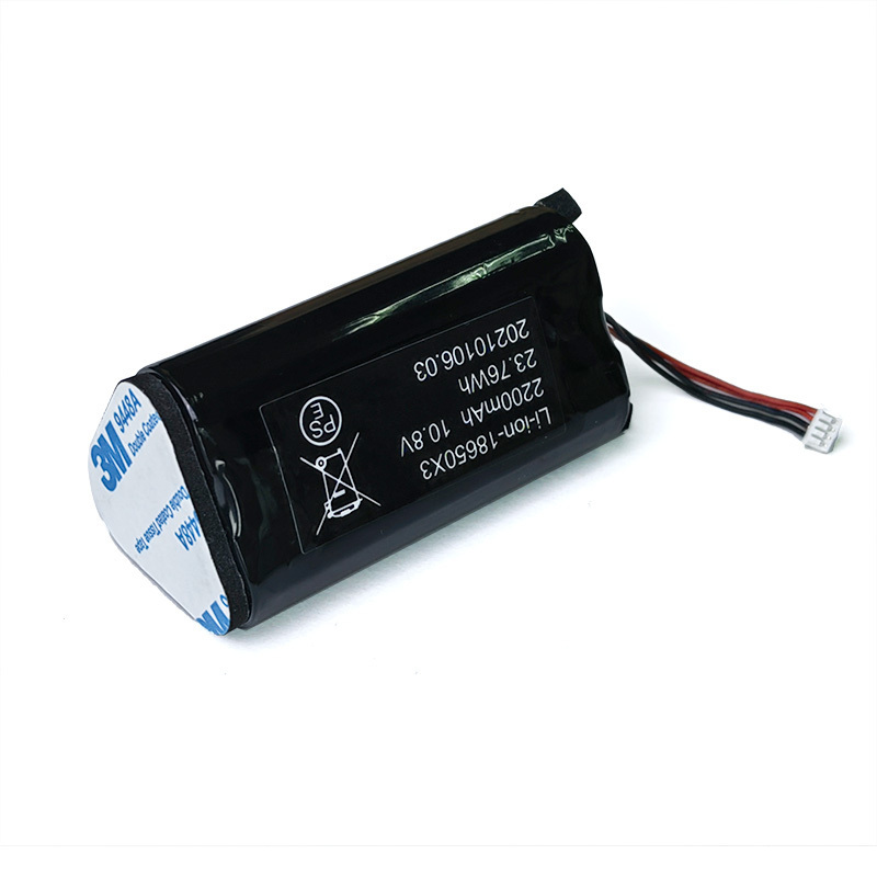 rechargeable lithium ion  cylindrical  18650-3S1P-2600 10.8V 2200mAh battery pack with PCM for Massage gun