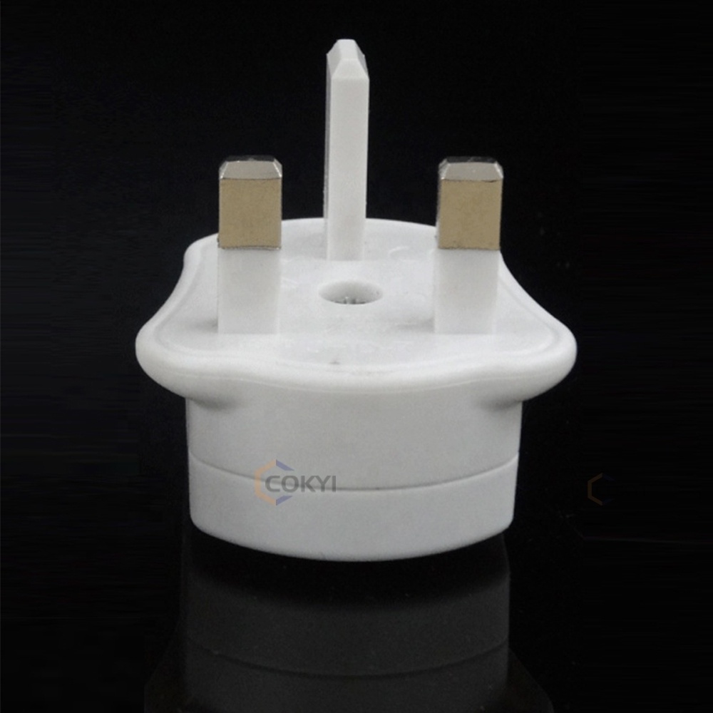 5A/13A Fuse EU US to UK Travel Adapter DE to UK Plug Power Adapter Type E F G A Plug White/Black