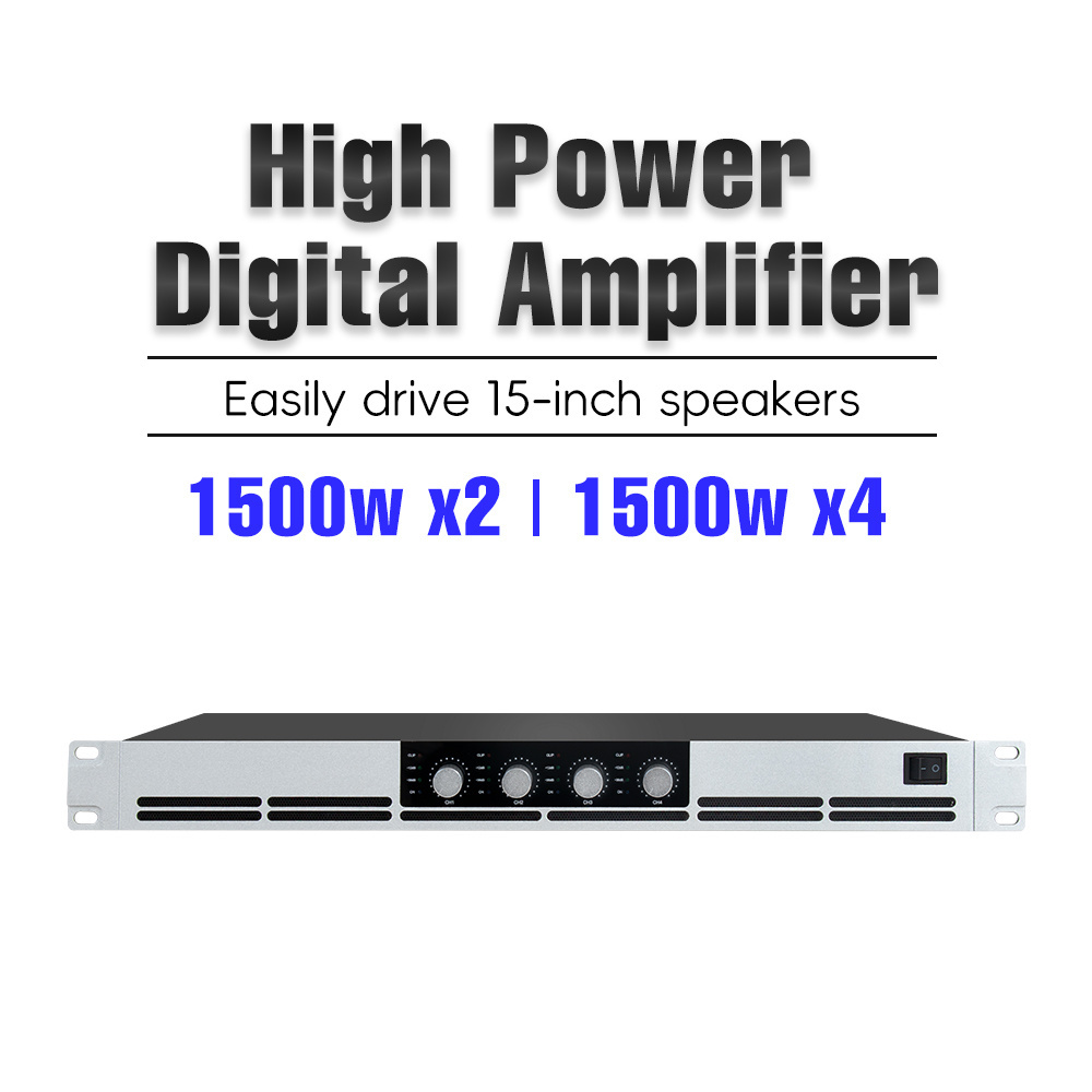 COKYIS Factory price Class G Digital Power Amplifier Professional 2/4 Channel Power Amplifier/1500W Power/1U Size