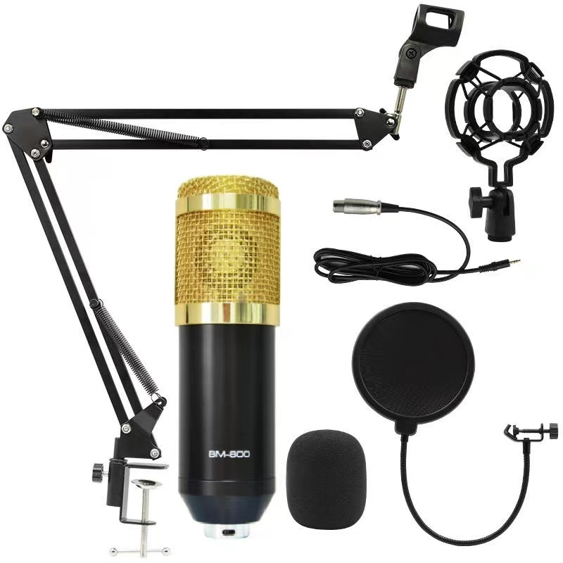 BM800 Internet celebrity dynamic audio microphone professional condenser microphone video podcast set