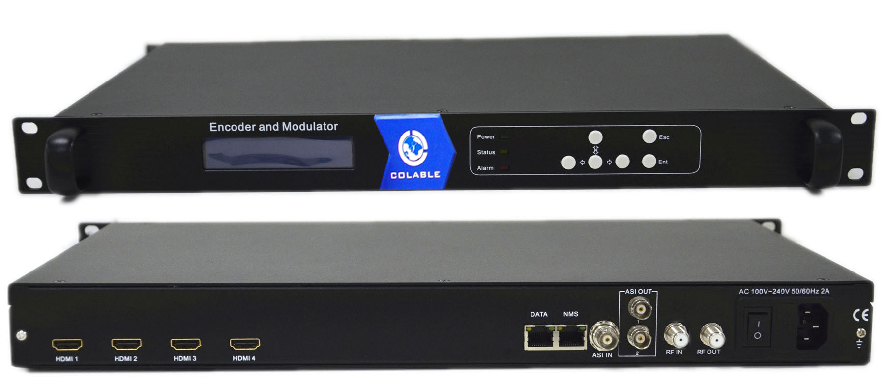 Digital TV  Broadcasting 8 Channels HD Encoder to QAM Modulator COL5011U-8HC