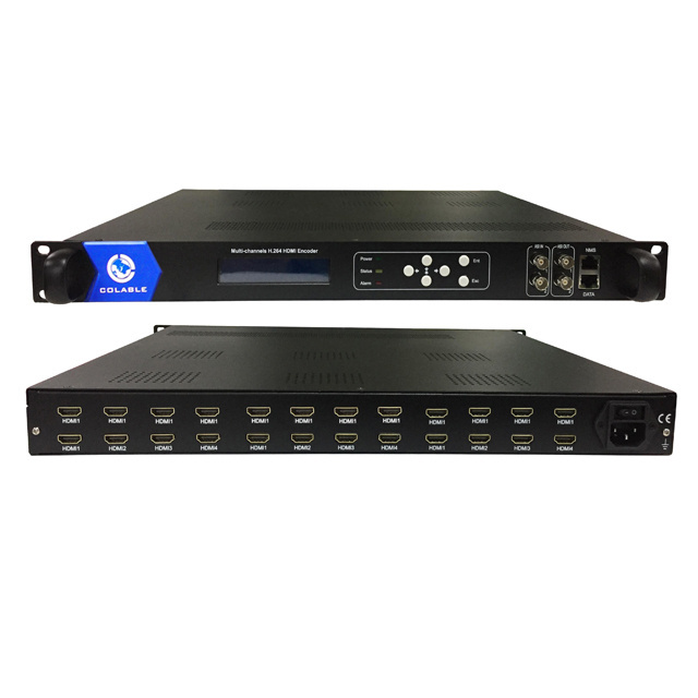 Cabecera IPTV 24 channels HD IPTV UDP RTP Multicast MPEG4 H.264 IP Video Encoder COL5011F