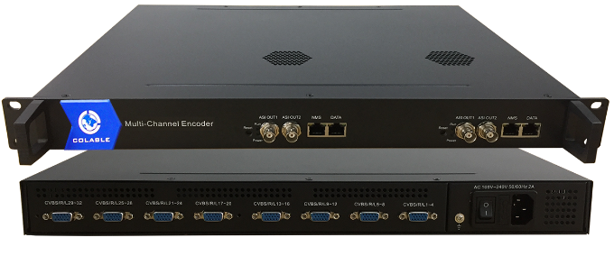 Cable tv digital headend encoder Mpeg2/H.264  32cvbs video  to ip  converter tv  encoder COL5116A