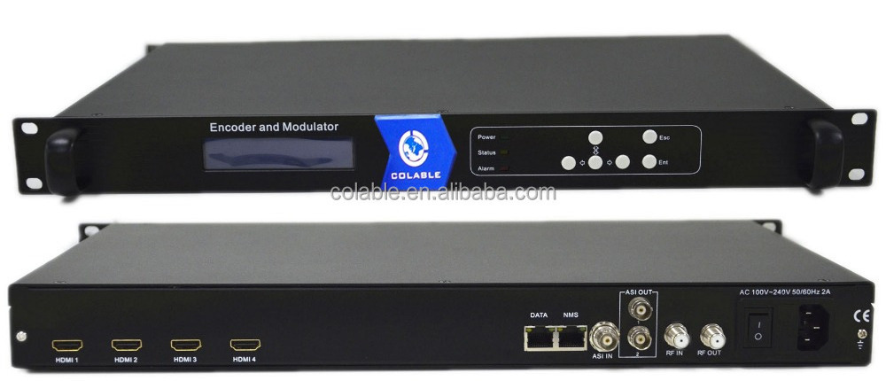 Mpeg2/mpeg4 CVBS HD  to DVB-C DVB-T ATSC-T ISDB-T encoder modulator COL5011U