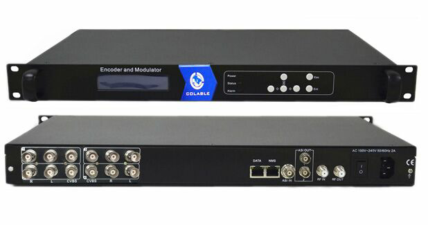 High performance Cable tv digital encoder modulator DVB-C QAM COL5011U-8CC