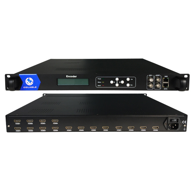 Cabecera IPTV 24 channels HD IPTV UDP RTP Multicast MPEG4 H.264 IP Video Encoder COL5011F