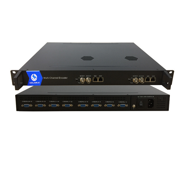 Cable tv digital headend encoder Mpeg2/H.264  32cvbs video  to ip  converter tv  encoder COL5116A