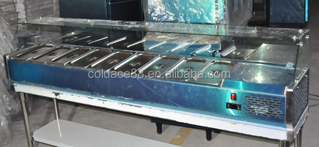 High quality Refrigeration Pizza work table fridge / commercial refrigerator workbench / freezer Guangzhou