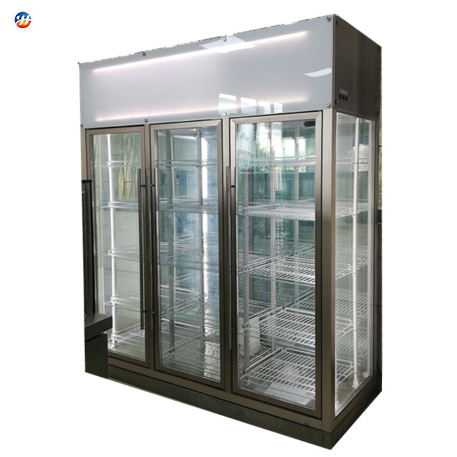 3 Door Upright Flower Display Showcase /Refrigerators for Flowers