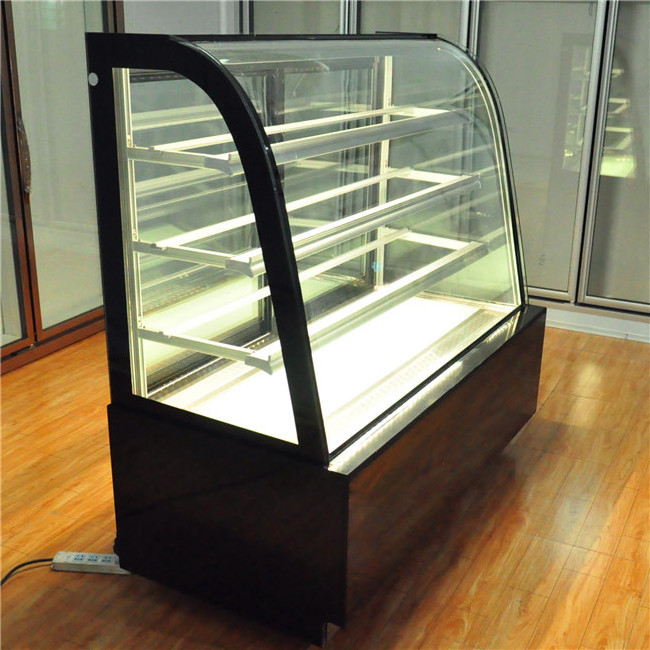 3 Layers bakery cake dessert bread display cabinet case in restaurant