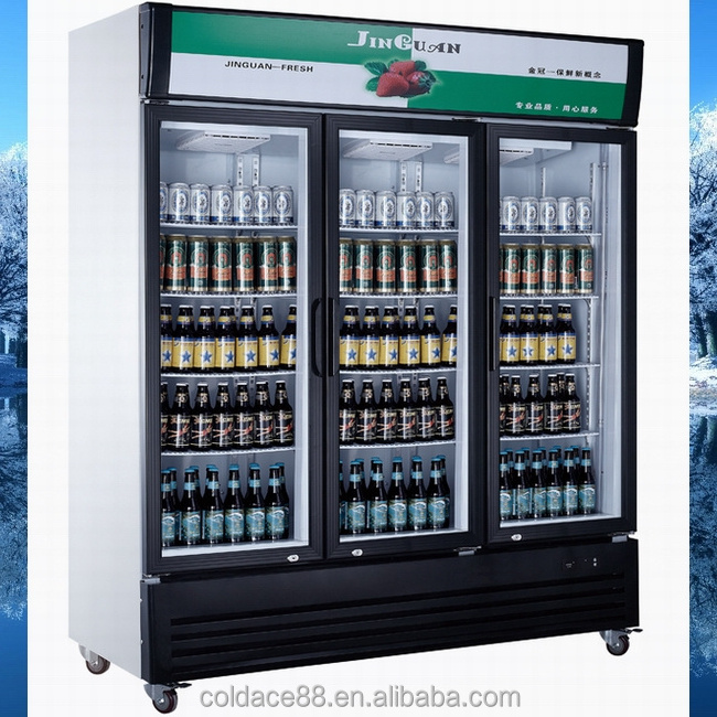 1500L Display Upright Beverage Cooler/Beer Refrigerated Cabinets