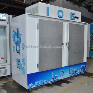 Outdoor customized size ice bagged storage bin freezer with logo