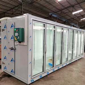 Glass Display Walk In Cold Room Freezer Storage Chiller Room For Sale