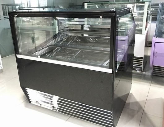 Display freezer cabinet gelato showcase freezing ice cream refrigerator single temperature horizontal case