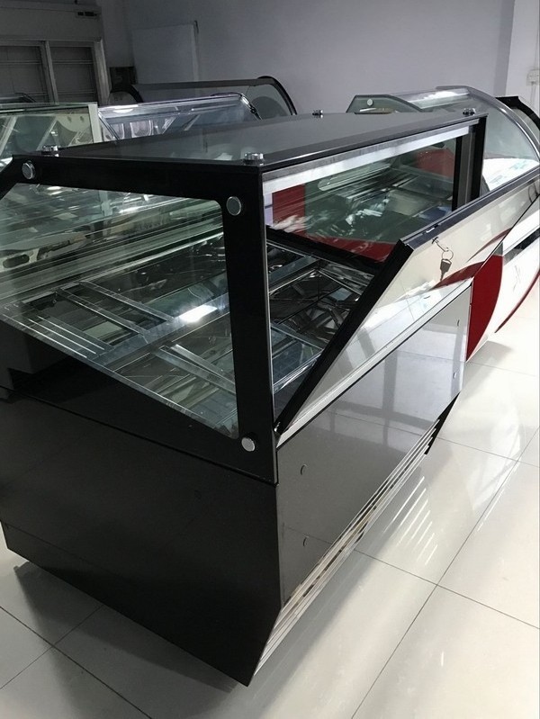 Display freezer cabinet gelato showcase freezing ice cream refrigerator single temperature horizontal case