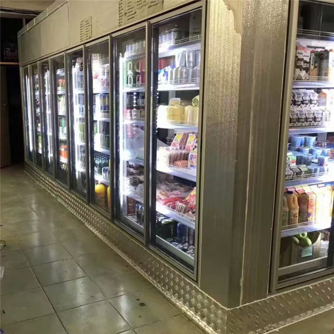 Glass Display Walk In Cold Room Freezer Storage Chiller Room For Sale