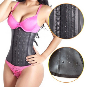 ecoparty custom Super strong Body Shaper LATEX Waist Trainer Corset Shapewear for Women