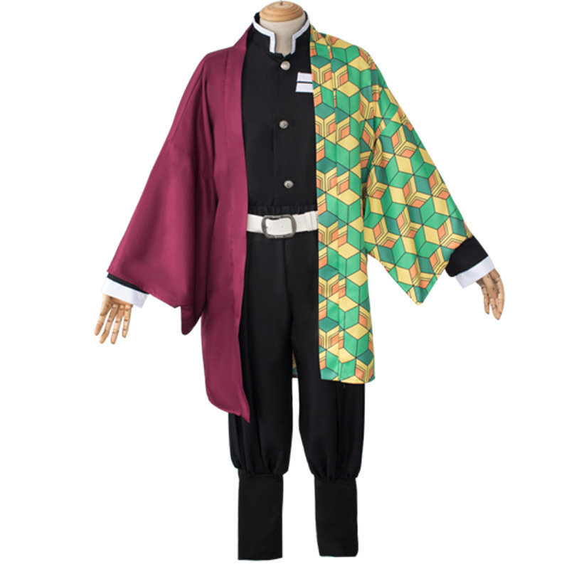 Adult Kids Anime Tanjirou Kamado Nezuko Zenitsu Shinobu Cosplay Women Kimono Cosplay Costume Wig