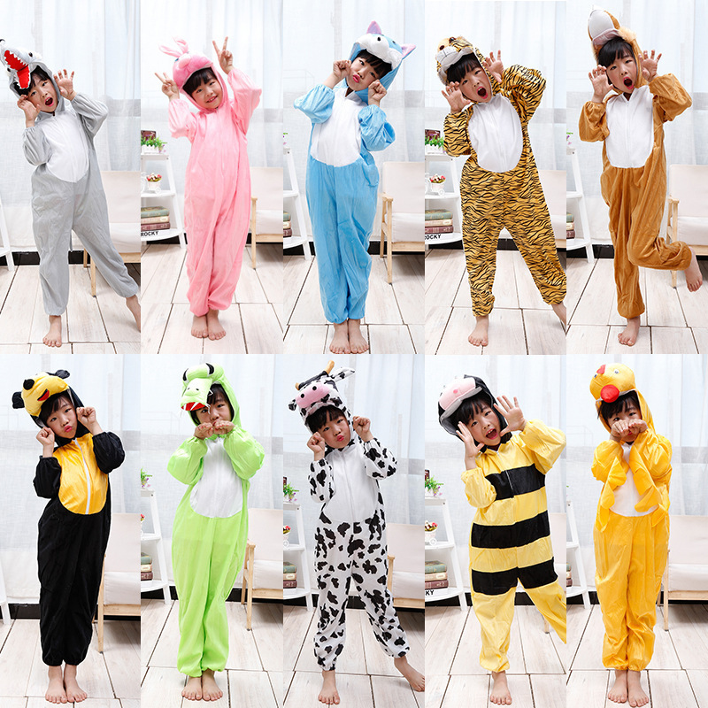 Children's animal costumes kindergarten dinosaur clothes costume piggy frog rabbit tiger rat cow performance costume