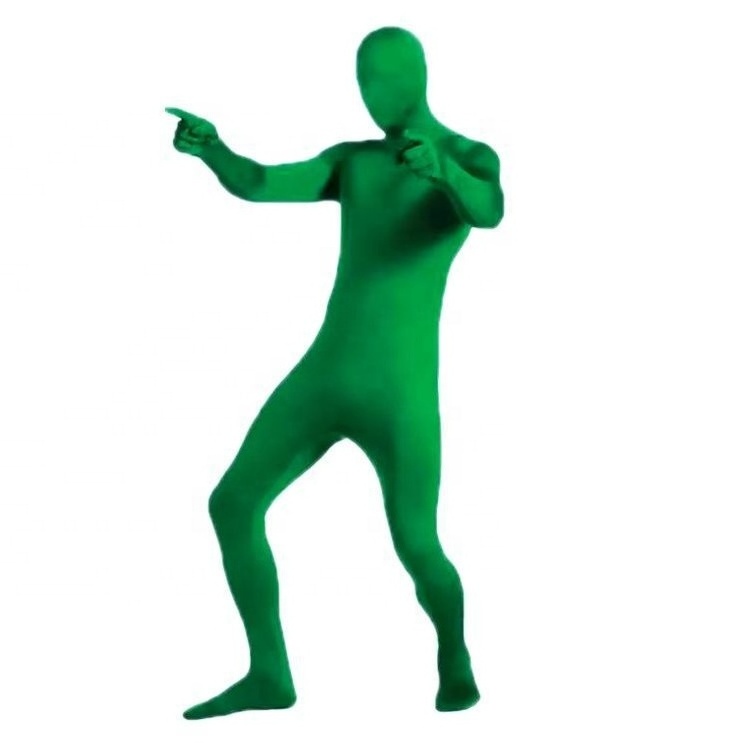 Adult Full Body Zentai Suit Men's Spandex Second Skin Tight Suits Halloween Party Cosplay Costume Black Green Unitard Bodysuit