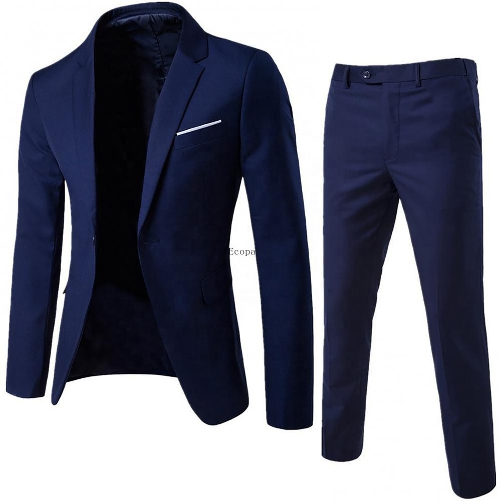 2024 Men casual Spring 2 Pieces Classic Blazers Suit Sets Men Business Blazer +Pants Suits Sets Autumn Men Wedding Party Set