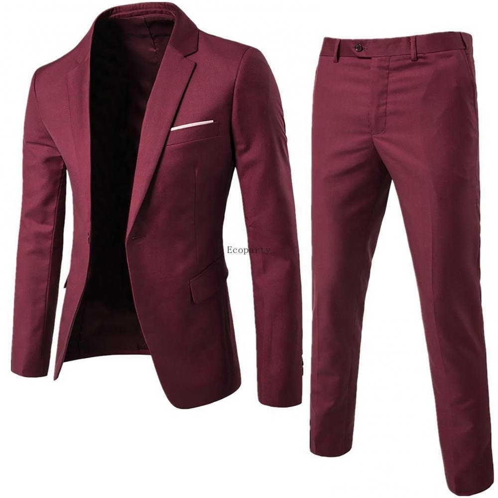 2024 Men casual Spring 2 Pieces Classic Blazers Suit Sets Men Business Blazer +Pants Suits Sets Autumn Men Wedding Party Set