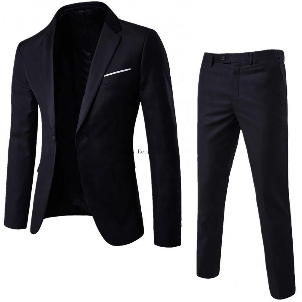 2024 Men casual Spring 2 Pieces Classic Blazers Suit Sets Men Business Blazer +Pants Suits Sets Autumn Men Wedding Party Set