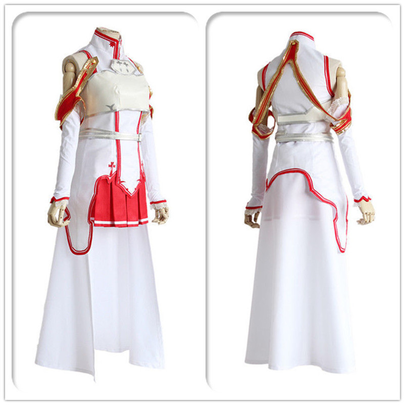 Sword Art Online Cosplay Costume Asuna Yuuki Full Set Women Cosplay Costumes