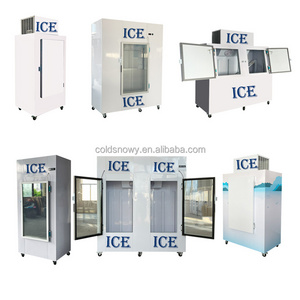 Bag Ice Storage Bin Indoor/outdoor Ice Merchandiser Ice Shop Equipment With Solid Door