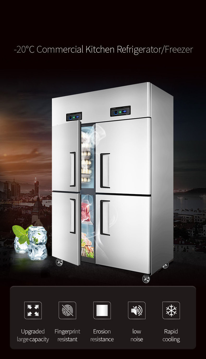 One Door Freezer/Stainless Steel Commercial Refrigerator/Hotel Kitchen Refrigeration Equipment