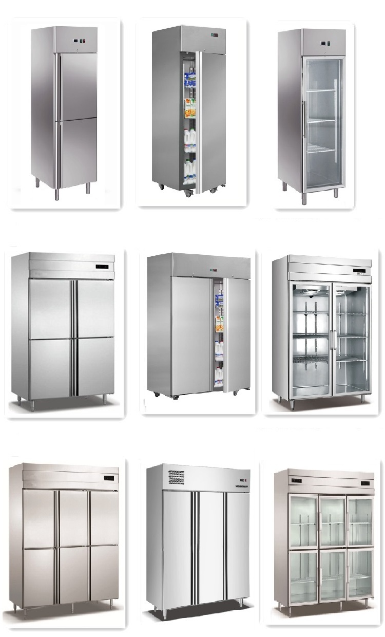 One Door Freezer/Stainless Steel Commercial Refrigerator/Hotel Kitchen Refrigeration Equipment