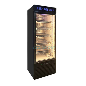 Restaurant Meat Aging Refrigerator Meat Ager Display Congelateur Single Glass Door Fridge