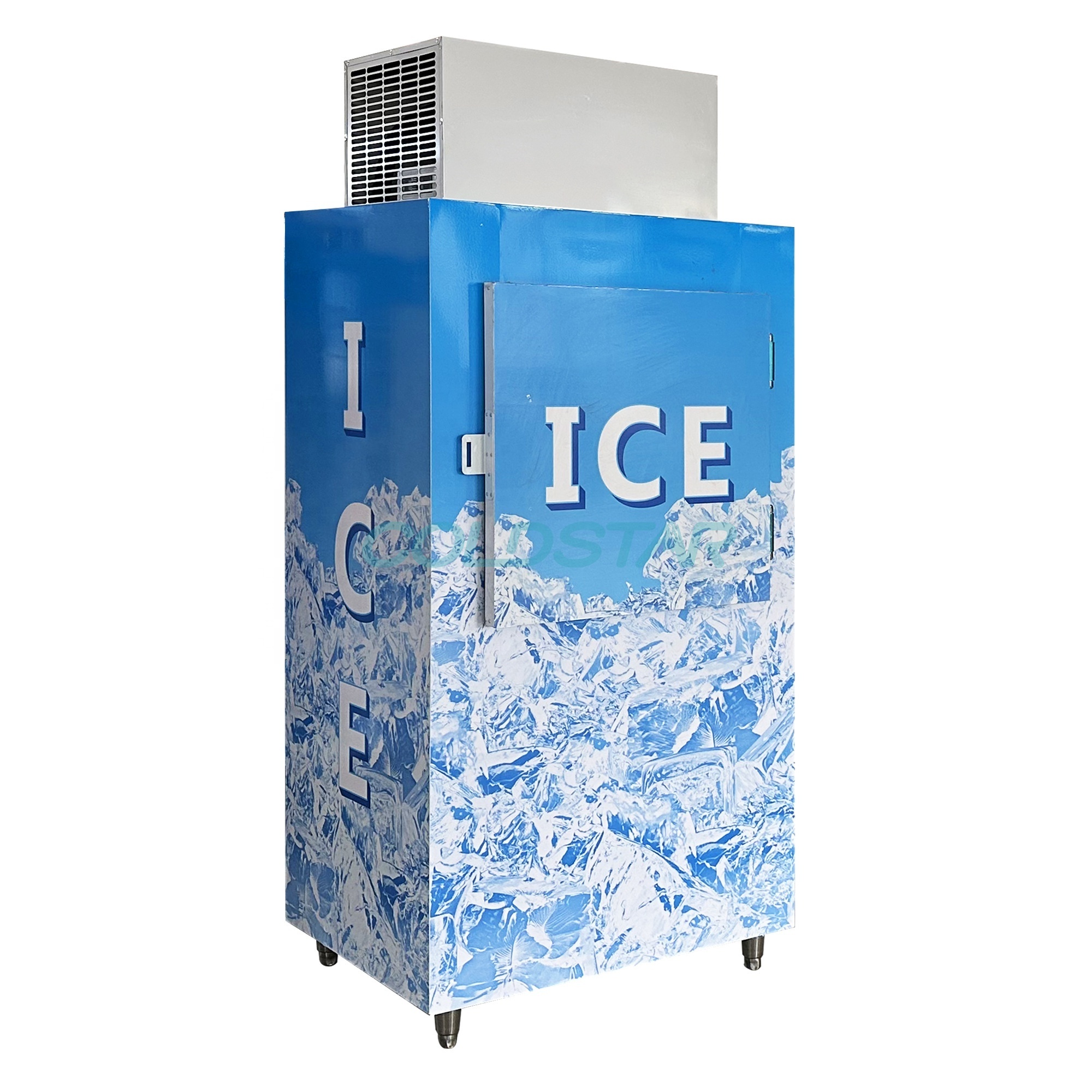 Solid Outdoor Used Ice Merchandiser/Ice Bagged Refrigerator Outdoor Ice Storage Bin Freezer For Sale