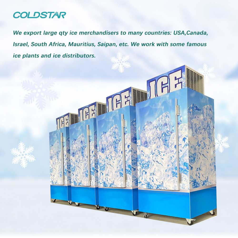 RUIBEI single door cold wall outdoor used ice merchandiser for sale