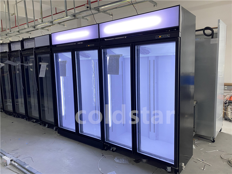 Chinese manufacturing freezers commercial large capacity ice cream display cabinet