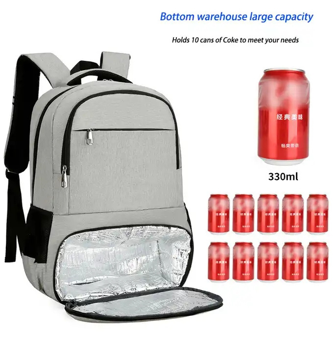 Large Volume Outdoor Leak-proof Soft Cooler Backpack Picnic Beer Insulated Beer Bottle Cooler Backpack With Customized Logo