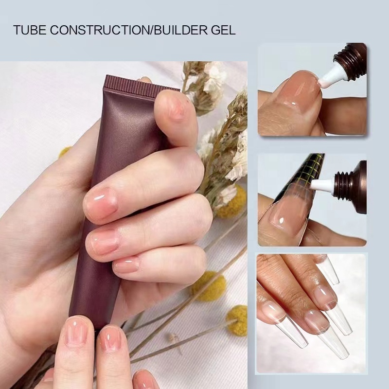 2022 New Product Gel Glue For Fingernail In Tube 20g Manufacturer Adhesive Sticky Gel Soft Nail Tips Gel