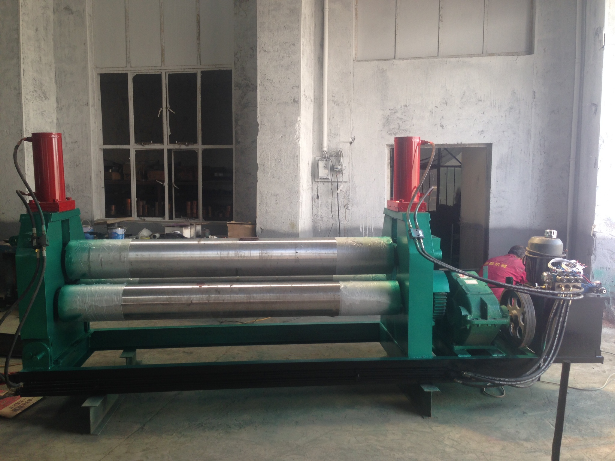 CNCColgar bending roll machine for iron steel plate sheet metal rolling machine