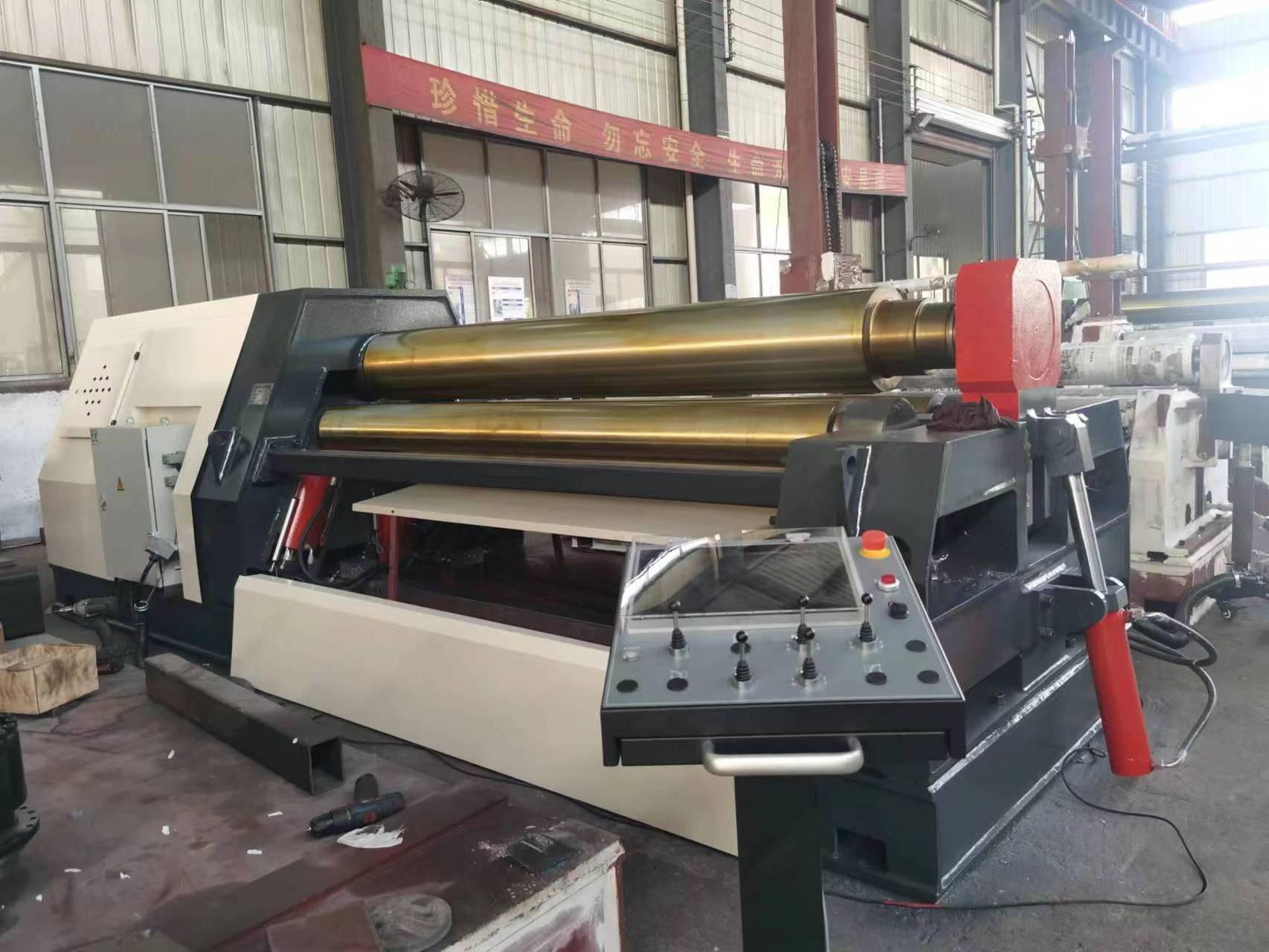 CNCColgar 4 roll bending machine sheet metal rolling machine