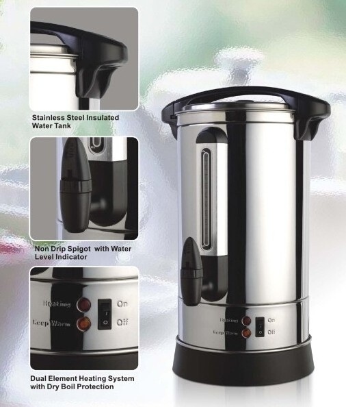 10/20/30 Liter Electric Hot Water Boiler Coffee Tea Maker for Hotel Restaurant Stainless Steel Tea Boiler Commercial