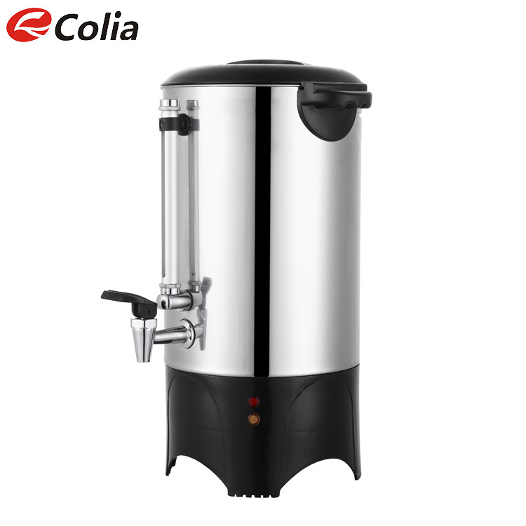 High Quality Percolator Types of Coffee Makers Electric Commercial Coffee Urn Brewer 30 40 50 60 Cups with Detachable Gauge