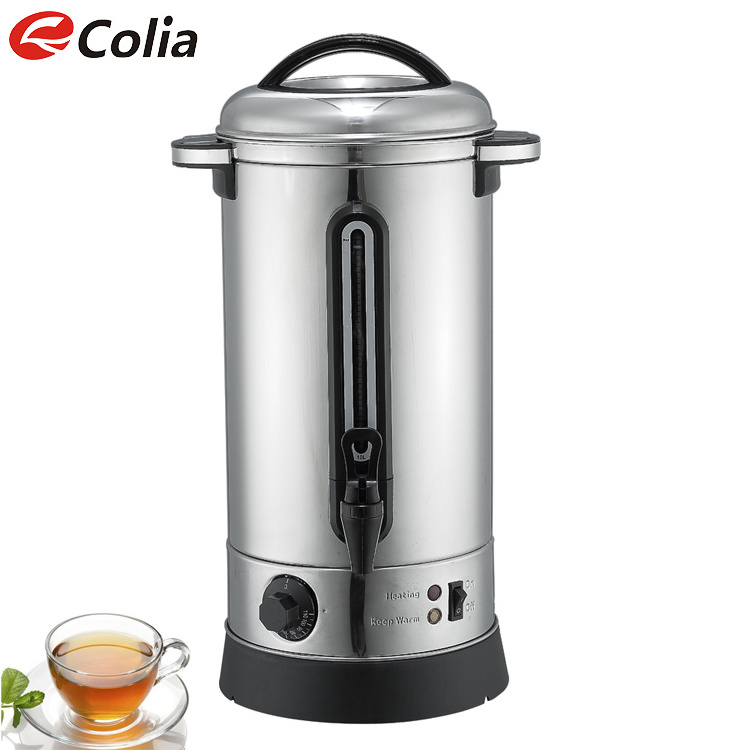 20L Buffet Use Stainless Steel Automatic Shut-off  Hot Water Boiler Urn Manual Refill Party Companion Use as Beverage Dispenser